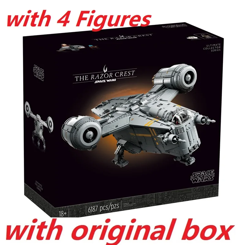 With original box luxury Razor Crest Building Blocks Model Fit 75331 6187pcs Spacecraft Bricks Toys for Boys Birthday Gift Set
With original box luxury Razor Crest Building Blocks Model Fit 75331 6187pcs Spacecraft Bricks Toys for Boys Birthday Gift Set