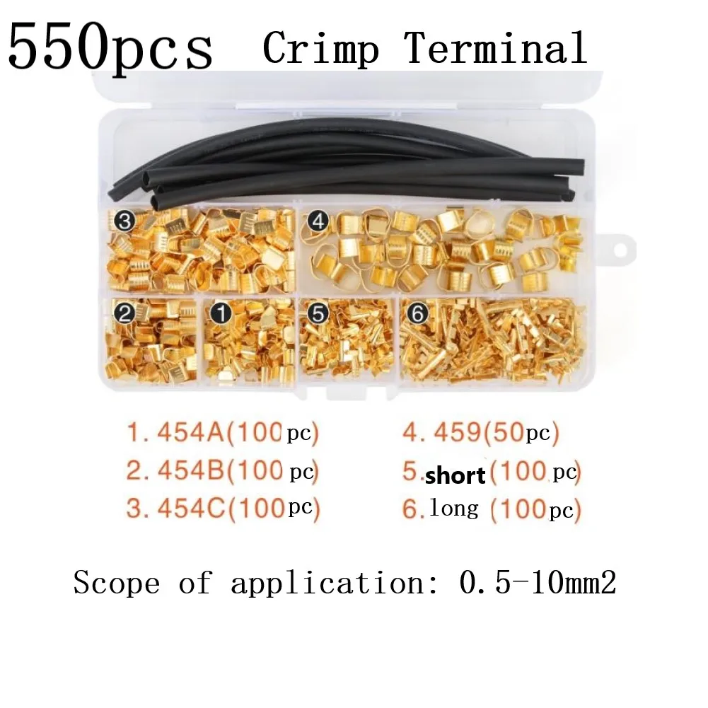 550pcs/Box U Type Cold Terminal Connector Copper Yellow Opening Wire Connector For Crimp Solid Stranded Wire Equipment Supplies
550pcs/Box U Type Cold Terminal Connector Copper Yellow Opening Wire Connector For Crimp Solid Stranded Wire Equipment Supplies