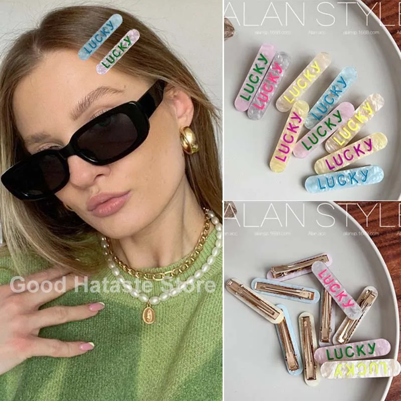 2Pcs/set Candy Color Hairpins for Sweet Cool Girls Side Clips Fluorescent Letters Hairpin Barrettes Headwear Hair Accessories
2Pcs/set Candy Color Hairpins for Sweet Cool Girls Side Clips Fluorescent Letters Hairpin Barrettes Headwear Hair Accessories