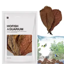 20pcs Indians Almond Leaves Aquarium Catappa Leaves For Reduce PH Softened Purified Water Quality For Fish Tank Pond & Aquarium