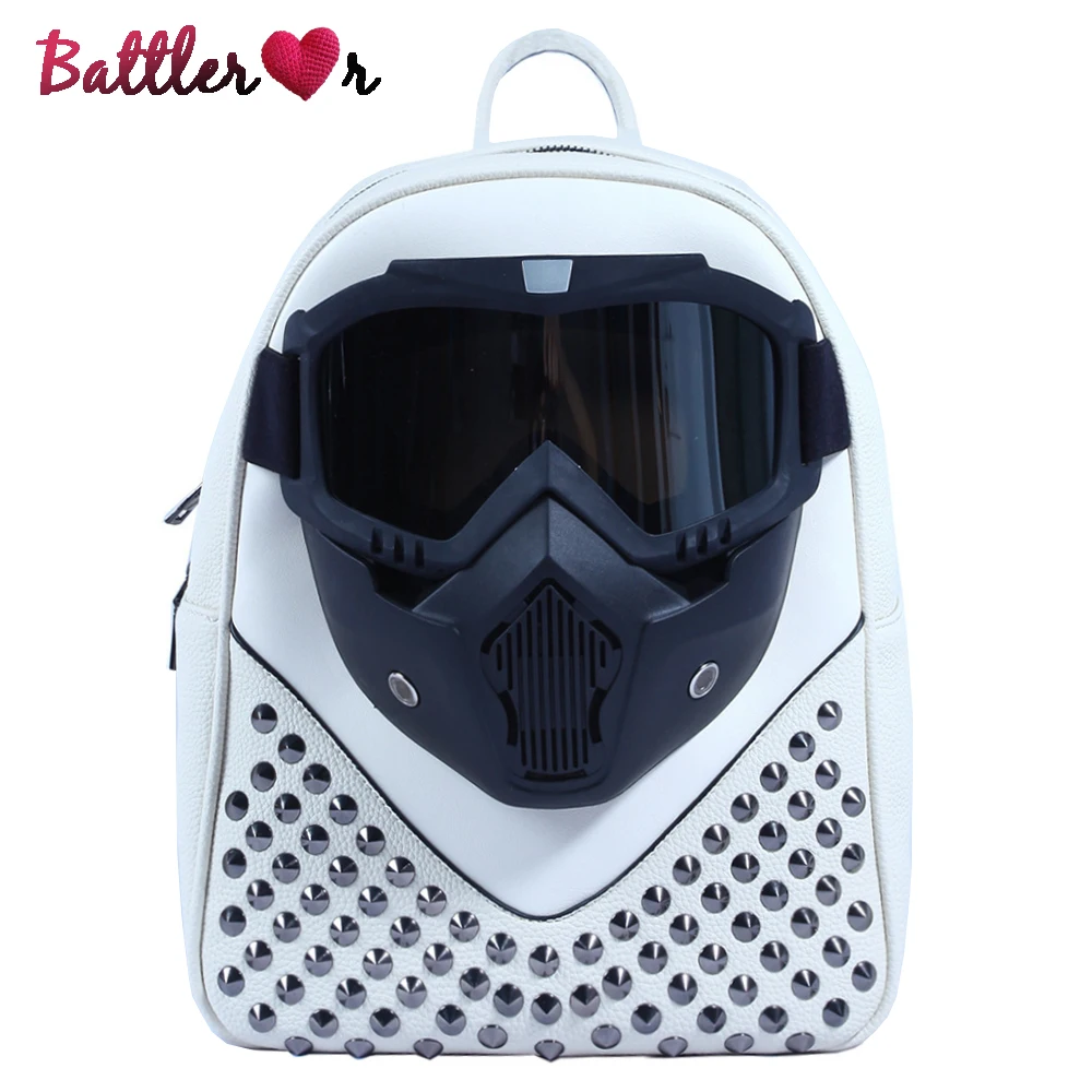 3D Mask Glasses Backpacks for Men and Women Back Pack Steam Punk Rivet Personality Travel Bagpack Laptop Schoolbag for Teenagers
3D Mask Glasses Backpacks for Men and Women Back Pack Steam Punk Rivet Personality Travel Bagpack Laptop Schoolbag for Teenagers