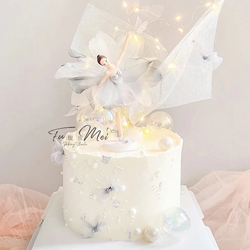 Ballerina Chiffon Moon Boat Ballet Girl Lace Flower Acrylic Cake Topper Happy Birthday Wedding Party Cake Decoration Love Gift
Ballerina Chiffon Moon Boat Ballet Girl Lace Flower Acrylic Cake Topper Happy Birthday Wedding Party Cake Decoration Love Gift