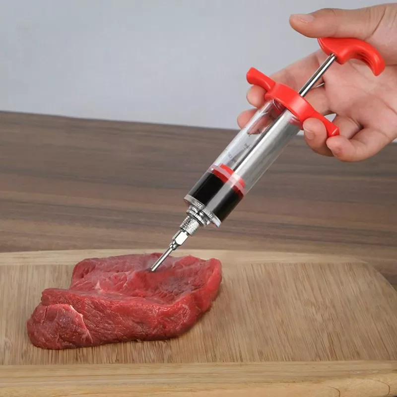 Flavor needle Turkey pork bbq steak meat sauces syringes marinades kitchen accessories Spices cooking tools kitchen gadgets beef
Flavor needle Turkey pork bbq steak meat sauces syringes marinades kitchen accessories Spices cooking tools kitchen gadgets beef