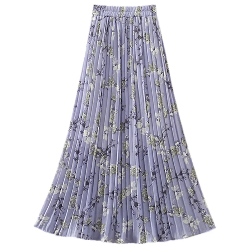 TFETTERS Flower Pleated Skirt Women Spring and Summer New High Waist Drape Print Chiffon Skirt Big Swing A-shaped Long Skirt
TFETTERS Flower Pleated Skirt Women Spring and Summer New High Waist Drape Print Chiffon Skirt Big Swing A-shaped Long Skirt