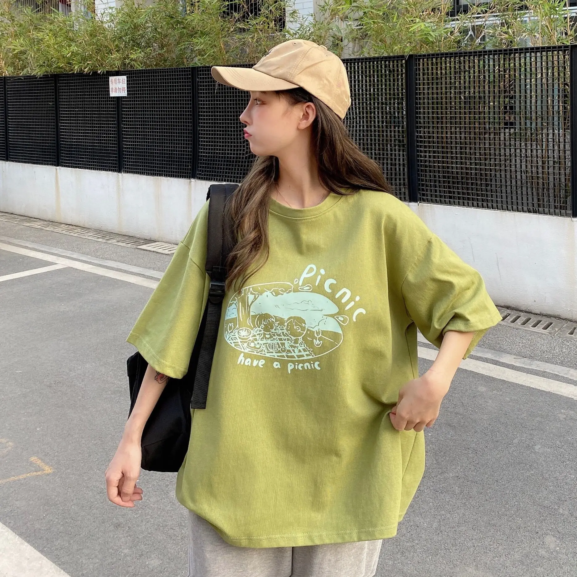 Cotton Short Sleeve T-Shirts For Women Summer Loose Korea Style Ins Harajuku All-Match Casual Tees Female Chic Tops Y2K New 
Cotton Short Sleeve T-Shirts For Women Summer Loose Korea Style Ins Harajuku All-Match Casual Tees Female Chic Tops Y2K New