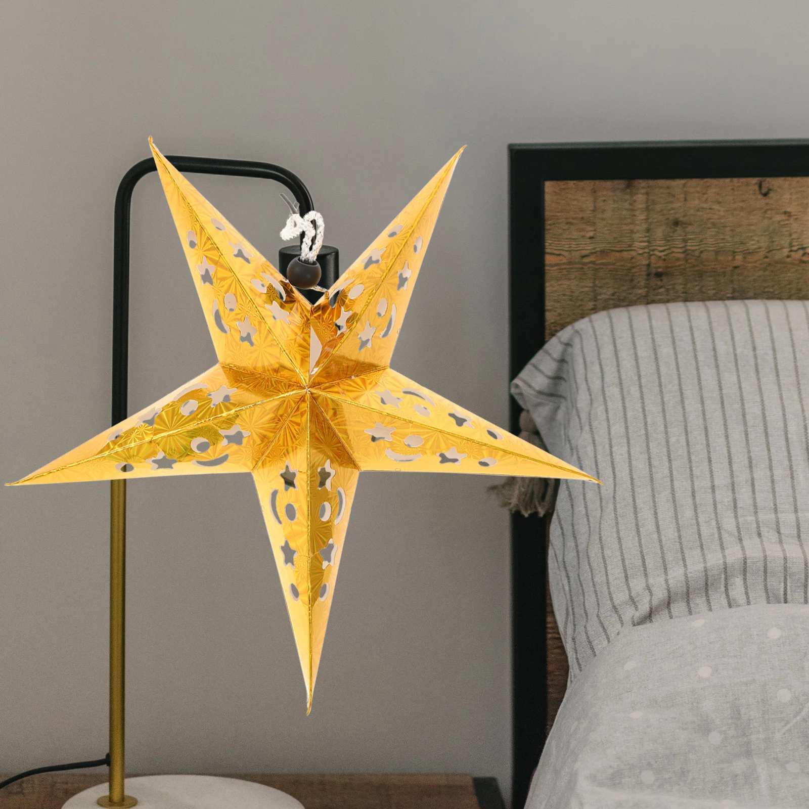 30CM Shiny Ceiling Paper Star Lampshade Hanging Pentagram Ornament Party Home Decor for Wedding Christmas Red Golden Blue
30CM Shiny Ceiling Paper Star Lampshade Hanging Pentagram Ornament Party Home Decor for Wedding Christmas Red Golden Blue