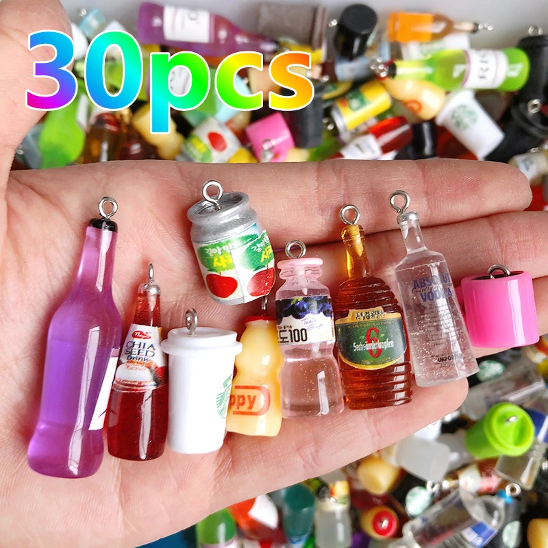 Wholesale 30pcs/pack Mixed Bottles Charms Diy Crafts 3d Wine Bottle Coffee Cup Bracelet Earring Keychain Pendant Jewelry Make
Wholesale 30pcs/pack Mixed Bottles Charms Diy Crafts 3d Wine Bottle Coffee Cup Bracelet Earring Keychain Pendant Jewelry Make
