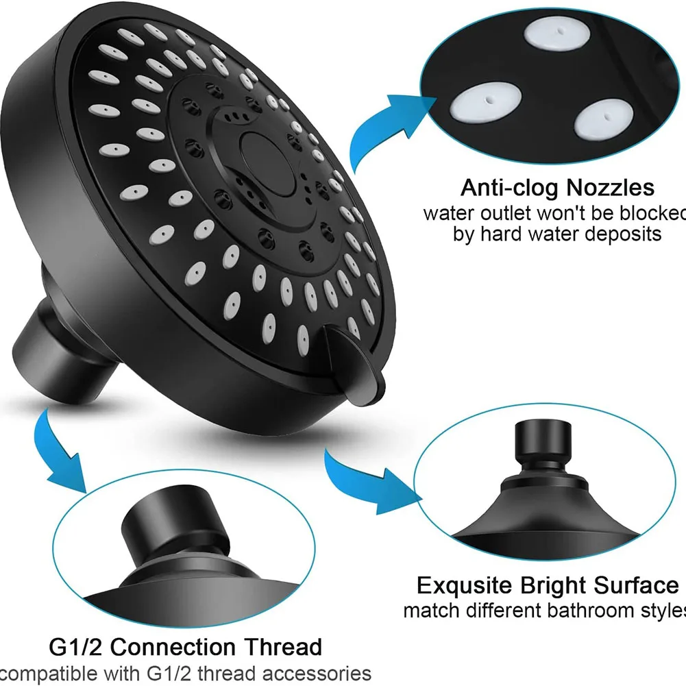 Spray Shower Head Nozzle Rotatable Water-Saving 4-inch Adjustable Bathroom Accessories Replacement High Quality
Spray Shower Head Nozzle Rotatable Water-Saving 4-inch Adjustable Bathroom Accessories Replacement High Quality