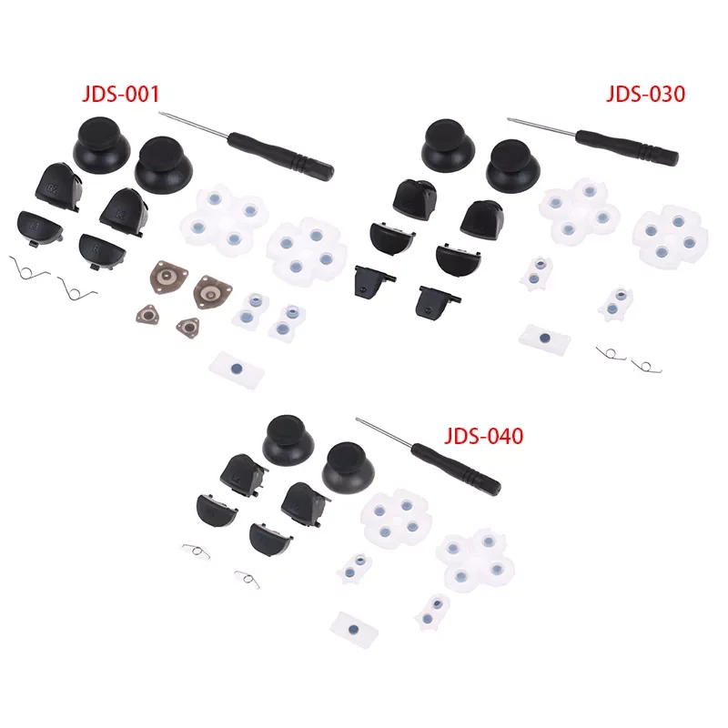 1Set Rubber Button L1 R1 L2 R2 Trigger Buttons Analog Stick + Conductive Rubber Button Repair Parts For PS4 Slim Controller
1Set Rubber Button L1 R1 L2 R2 Trigger Buttons Analog Stick + Conductive Rubber Button Repair Parts For PS4 Slim Controller