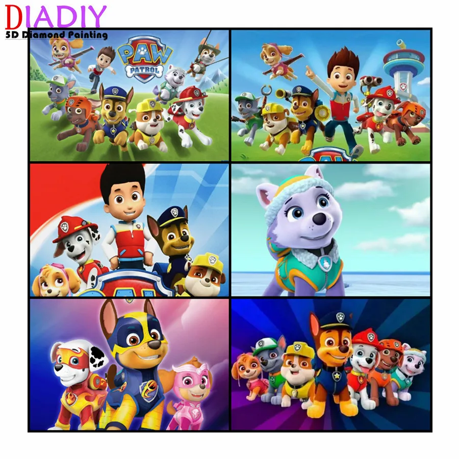 5D DIY Diamond Painting Cartoon Movie Dog Patrol Diamond Mosaic Diamond Embroidery Cross Stitch Kits Home Decoration
5D DIY Diamond Painting Cartoon Movie Dog Patrol Diamond Mosaic Diamond Embroidery Cross Stitch Kits Home Decoration