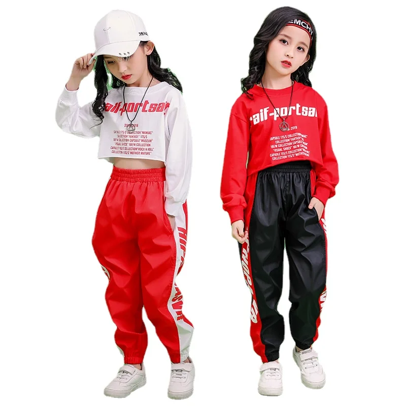 Children's Suits Girls Hip-hop Hip-hop Jazz Dance Costumes Girls Korean High-waist Performance Trendy Clothes 2022 New
Children's Suits Girls Hip-hop Hip-hop Jazz Dance Costumes Girls Korean High-waist Performance Trendy Clothes 2022 New