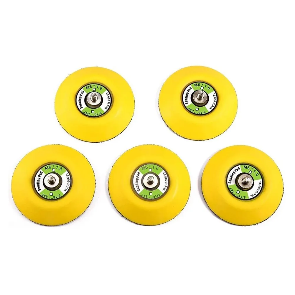 5pcs 3\" 75mm Hook Loop Sanding Polishing Backing Pad M6 Thread For Air Sander Angle Grinder Wheel Sander Paper Disc
5pcs 3\" 75mm Hook Loop Sanding Polishing Backing Pad M6 Thread For Air Sander Angle Grinder Wheel Sander Paper Disc