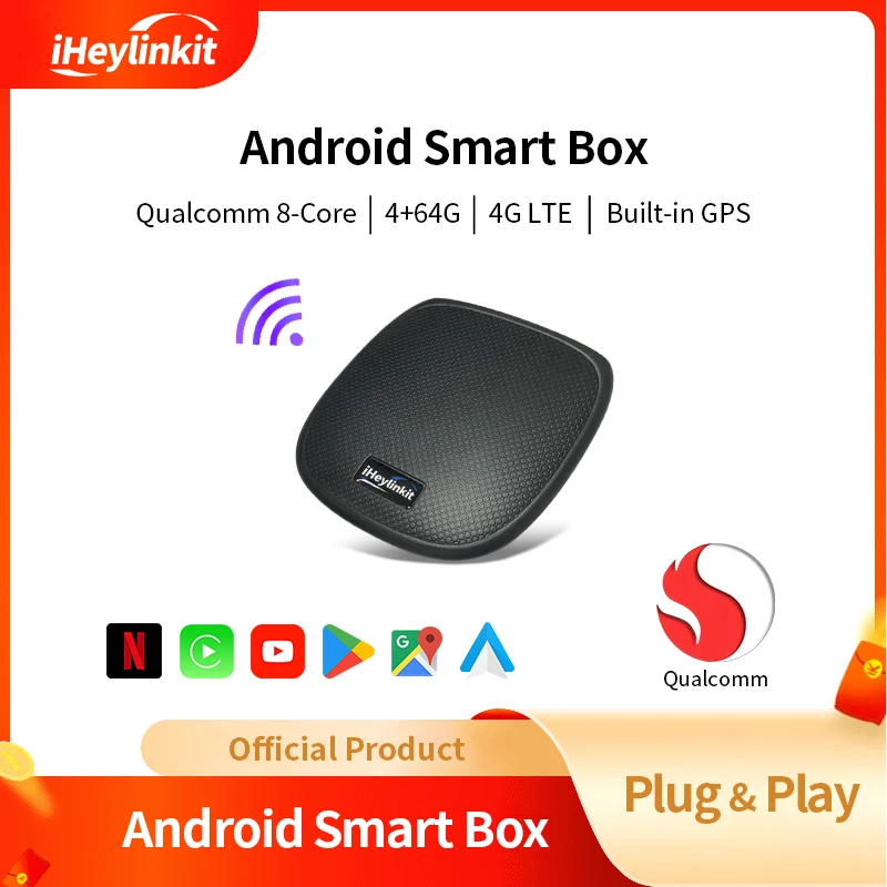 iHeylinkit UX999 Wireless Android Auto Apple CarPlay Dongle Touch Control YouTube Google Map Netflix Car Radio Multimedia Player
iHeylinkit UX999 Wireless Android Auto Apple CarPlay Dongle Touch Control YouTube Google Map Netflix Car Radio Multimedia Player