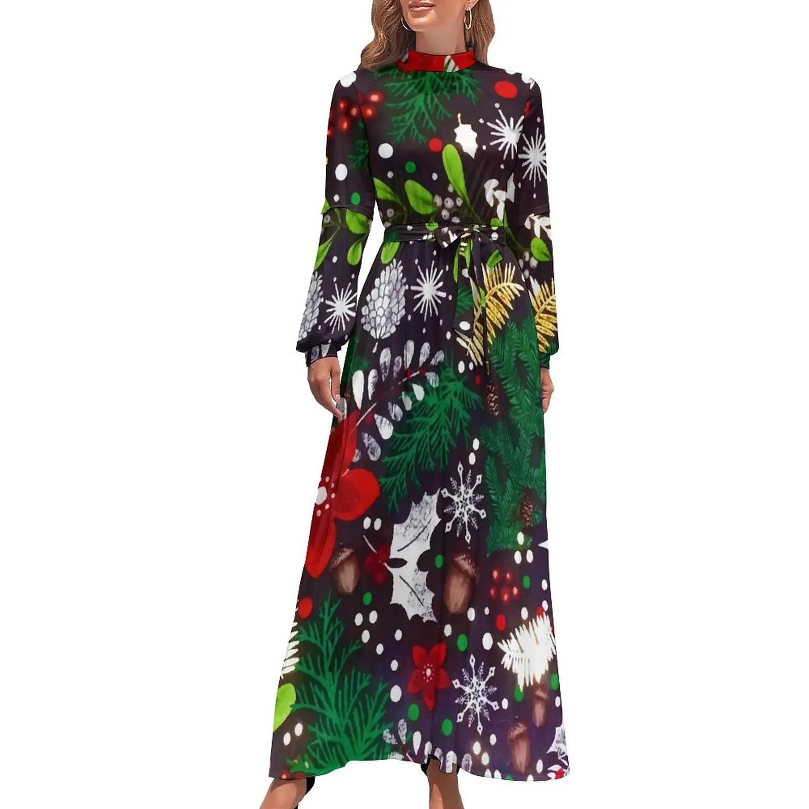 Pine Cones Dress Vintage Christmas Trendy Maxi Dress Stylish Boho Beach Long Dresses High Waist Design Clothing
Pine Cones Dress Vintage Christmas Trendy Maxi Dress Stylish Boho Beach Long Dresses High Waist Design Clothing