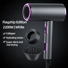 Home Cold and Warm Wind Hair Dryer Negative Ion High-power Blue Light Quick Dry Anti-quiet Constant Temperature Hair Dryer
