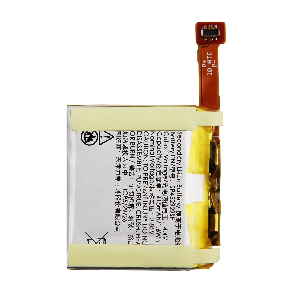 Новый оригинальный запасной аккумулятор для TicWatch Pro 4G Версия Bluetooth TicWatch S2 SP452929SF Оригинальный аккумулятор для часов 415 мАч
Новый оригинальный запасной аккумулятор для TicWatch Pro 4G Версия Bluetooth TicWatch S2 SP452929SF Оригинальный аккумулятор для часов 415 мАч