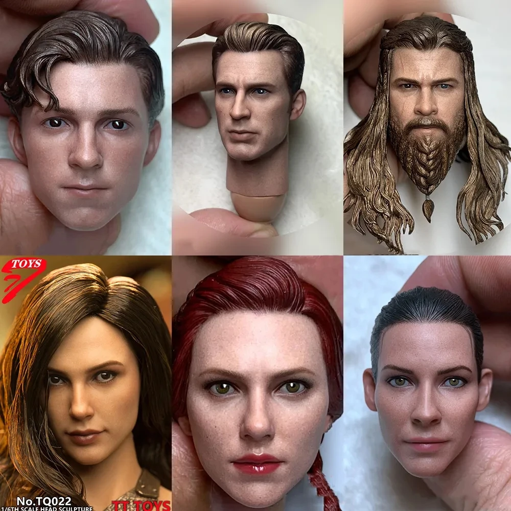 1/6 Soldier Head Sculpt Thor Agent Scarlett Johansson Evangeline Lilly Tony Benedict Don Cheadle For 12'' Action Figure Body
1/6 Soldier Head Sculpt Thor Agent Scarlett Johansson Evangeline Lilly Tony Benedict Don Cheadle For 12'' Action Figure Body