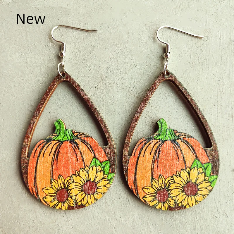 Thanksgiving Day Harvest Pumpkins Wood Earrings Laser Cut Out Wooden Turkey Earrings for Holiday Western Jewelry Farm Design
Thanksgiving Day Harvest Pumpkins Wood Earrings Laser Cut Out Wooden Turkey Earrings for Holiday Western Jewelry Farm Design