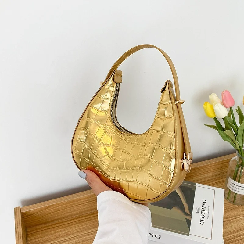 PU Leather Shoulder Bags for Women Luxury Designer Handbags and Purses Vintage Double Zipper Half Moon Crescent Hobos Bag Bolsos
PU Leather Shoulder Bags for Women Luxury Designer Handbags and Purses Vintage Double Zipper Half Moon Crescent Hobos Bag Bolsos