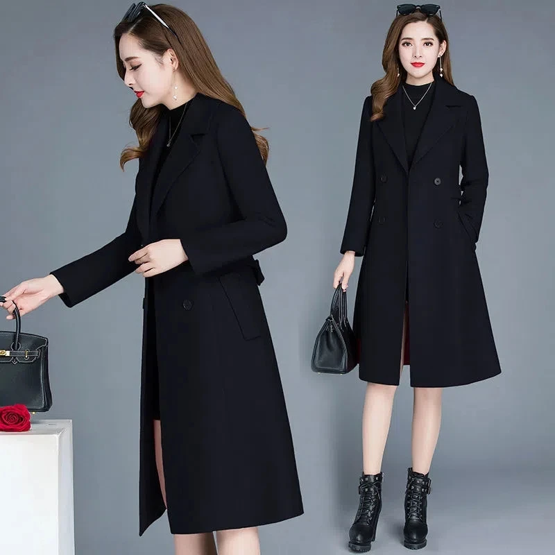 Thick Woolen Coat Women 2023 New Fashion All-match Casual Woolen Jacket Female Long Size Double Breasted Warm Outerwear
Thick Woolen Coat Women 2023 New Fashion All-match Casual Woolen Jacket Female Long Size Double Breasted Warm Outerwear