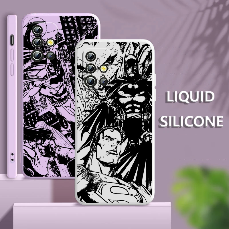 Black Batman Superman Joker For Samsung A04 S A71 A51 A42 A41 A30 A32 A21S A12 A11 A01 A02 4G 5G Liquid Rope Phone Case
Black Batman Superman Joker For Samsung A04 S A71 A51 A42 A41 A30 A32 A21S A12 A11 A01 A02 4G 5G Liquid Rope Phone Case
