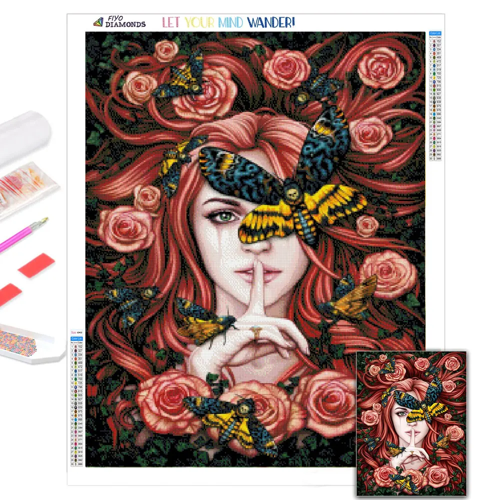 Diamond Painting 5D DIY Butterfly Girl Picture Full Diamond Mosaic Rhinestones Embroidery Cross Stitch Kits Home Handicraft
Diamond Painting 5D DIY Butterfly Girl Picture Full Diamond Mosaic Rhinestones Embroidery Cross Stitch Kits Home Handicraft