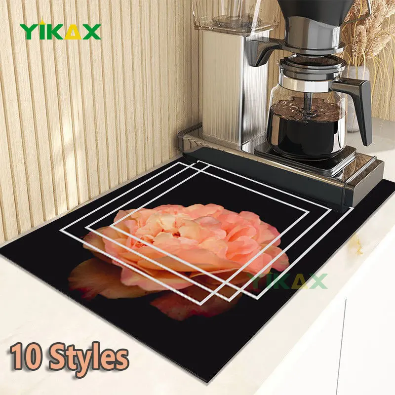 Flowers Pattern Drain Pad Geometry Kitchen Decor Dish Drying Mat Coffee Placemat Rubber Tableware Draining Dinnerware Bottle Rug
Flowers Pattern Drain Pad Geometry Kitchen Decor Dish Drying Mat Coffee Placemat Rubber Tableware Draining Dinnerware Bottle Rug