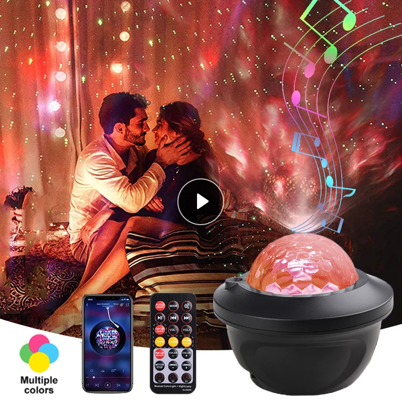 New Valentine's Day present LED Star Galaxy Projector Starry Sky Night Light Built-in Bluetooth-Speaker For Bedroom
New Valentine's Day present LED Star Galaxy Projector Starry Sky Night Light Built-in Bluetooth-Speaker For Bedroom