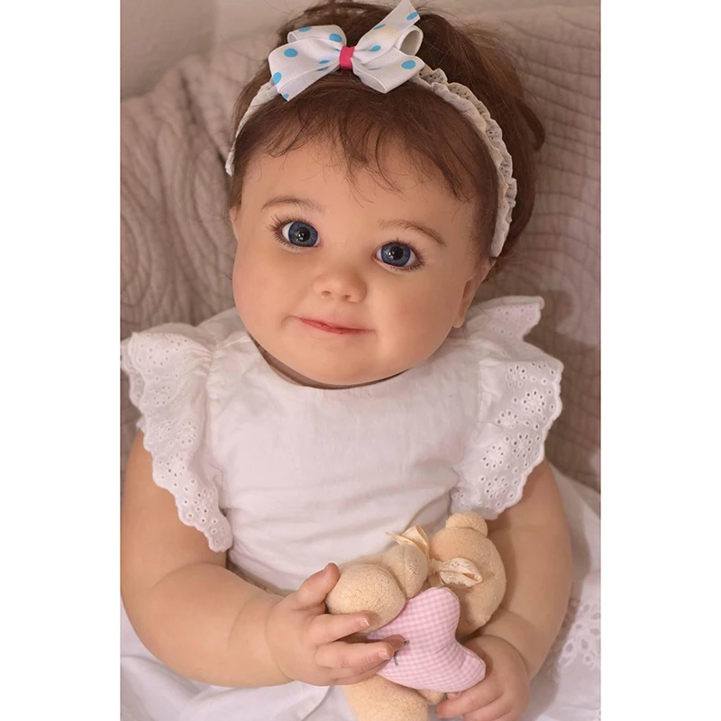 60cm Reborn Toddler June Baby Girl Doll 3D Skin Painted Kids Toy for Birthday and Christmas 
60cm Reborn Toddler June Baby Girl Doll 3D Skin Painted Kids Toy for Birthday and Christmas