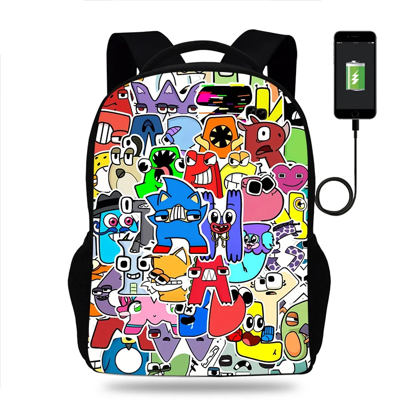 Game Alphabet Lore Backpack Boys Girls School Bag Book Bags Men Women Rucksack Teens Student USB Travel Knapsack Mochila
Game Alphabet Lore Backpack Boys Girls School Bag Book Bags Men Women Rucksack Teens Student USB Travel Knapsack Mochila