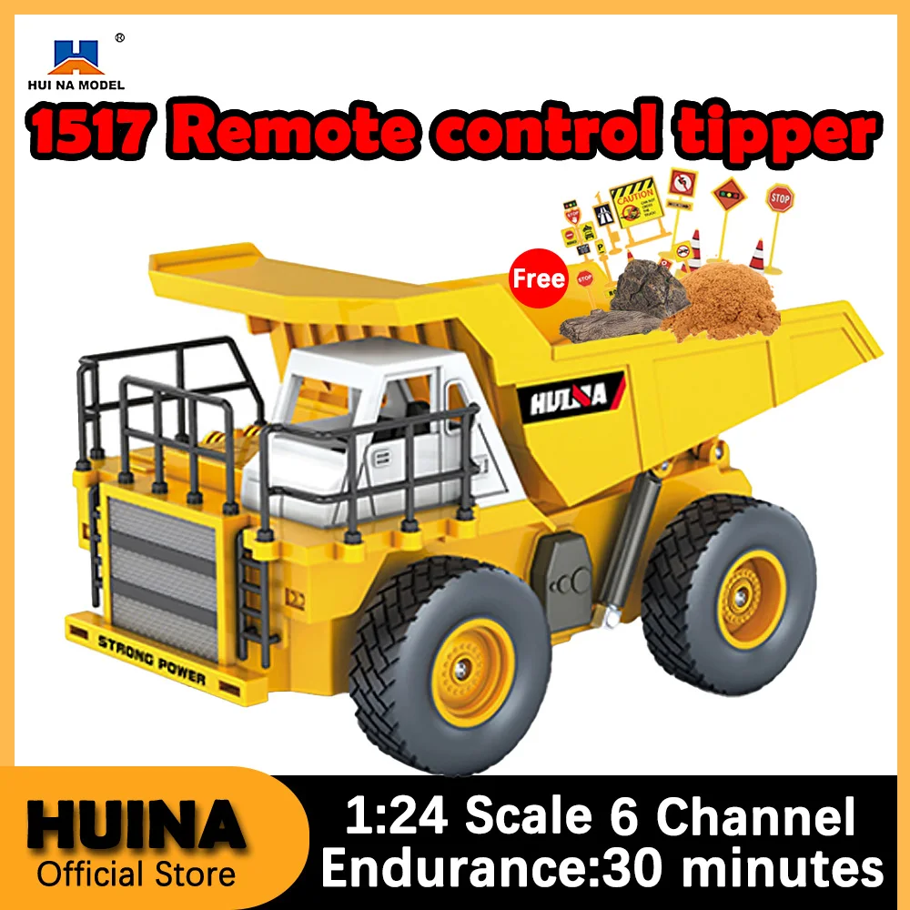 Huina 1517 New 1:24 Remote Control Tipper Cargo Trucks Excavator Tractor Toy Simulation Engineering Car Toys For Boys Child Gift
Huina 1517 New 1:24 Remote Control Tipper Cargo Trucks Excavator Tractor Toy Simulation Engineering Car Toys For Boys Child Gift