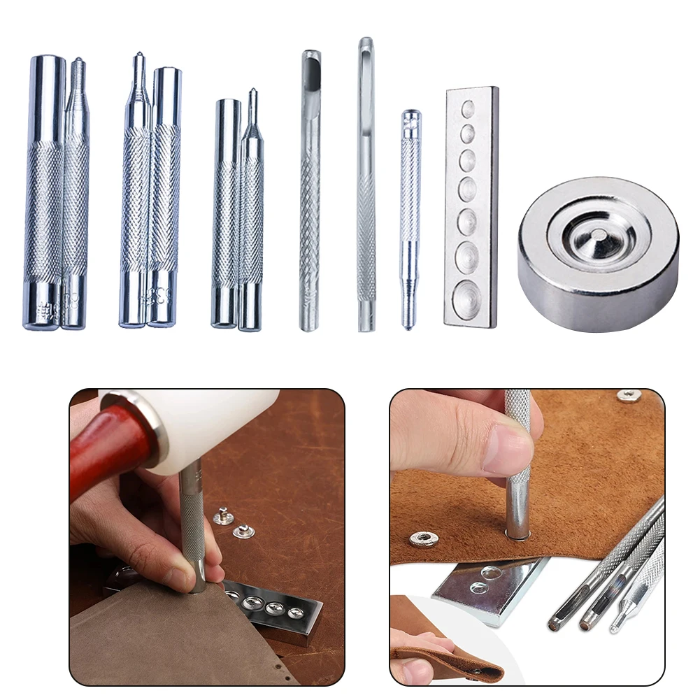 11Pcs Snap Rivet Fastener Buttons Installation Tool For Crafts Hand Punch Tool For Snaps Buckles Clothing Belt Canvas
11Pcs Snap Rivet Fastener Buttons Installation Tool For Crafts Hand Punch Tool For Snaps Buckles Clothing Belt Canvas