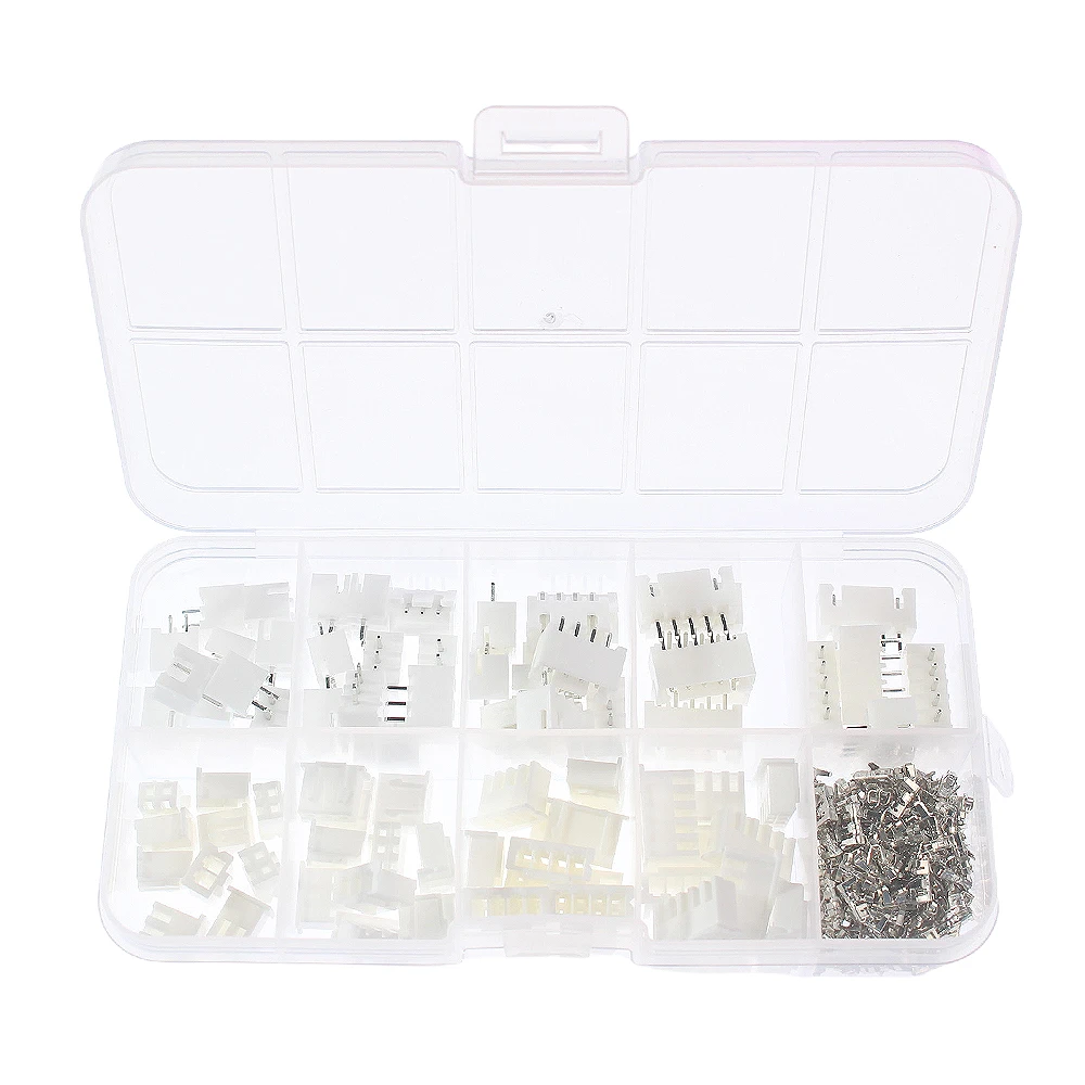 230PCS JST 2.54mm Connector Dupont Terminal Connector Kit,2p 3p 4p 5p XH2.54 Wire Terminal Assortment Set for DIY Electronics
230PCS JST 2.54mm Connector Dupont Terminal Connector Kit,2p 3p 4p 5p XH2.54 Wire Terminal Assortment Set for DIY Electronics