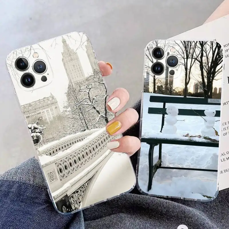 Winter New York Central Phone Case For iPhone 11 12 13 14 Mini Pro Max XR X XS TPU Clear Case For 8 7 6 Plus SE 2020
Winter New York Central Phone Case For iPhone 11 12 13 14 Mini Pro Max XR X XS TPU Clear Case For 8 7 6 Plus SE 2020