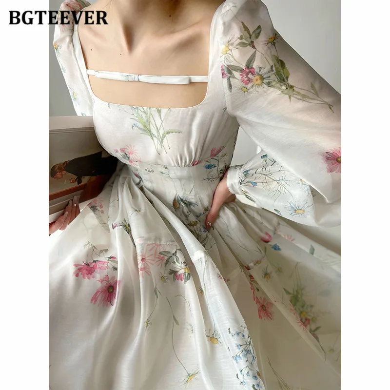 BGTEEVER Vintage Slim Waist Floral Printed Short Dress for Women Elegant Long Sleeve Female A-line Dress Spring Summer
BGTEEVER Vintage Slim Waist Floral Printed Short Dress for Women Elegant Long Sleeve Female A-line Dress Spring Summer