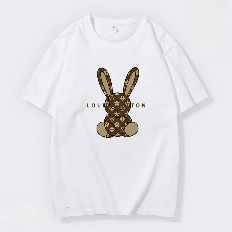 Unisex Street Apparel Top T-shirt Classic Letter Rabbit Pattern T-shirt Men's and Women's Casual Round Neck Top
Unisex Street Apparel Top T-shirt Classic Letter Rabbit Pattern T-shirt Men's and Women's Casual Round Neck Top