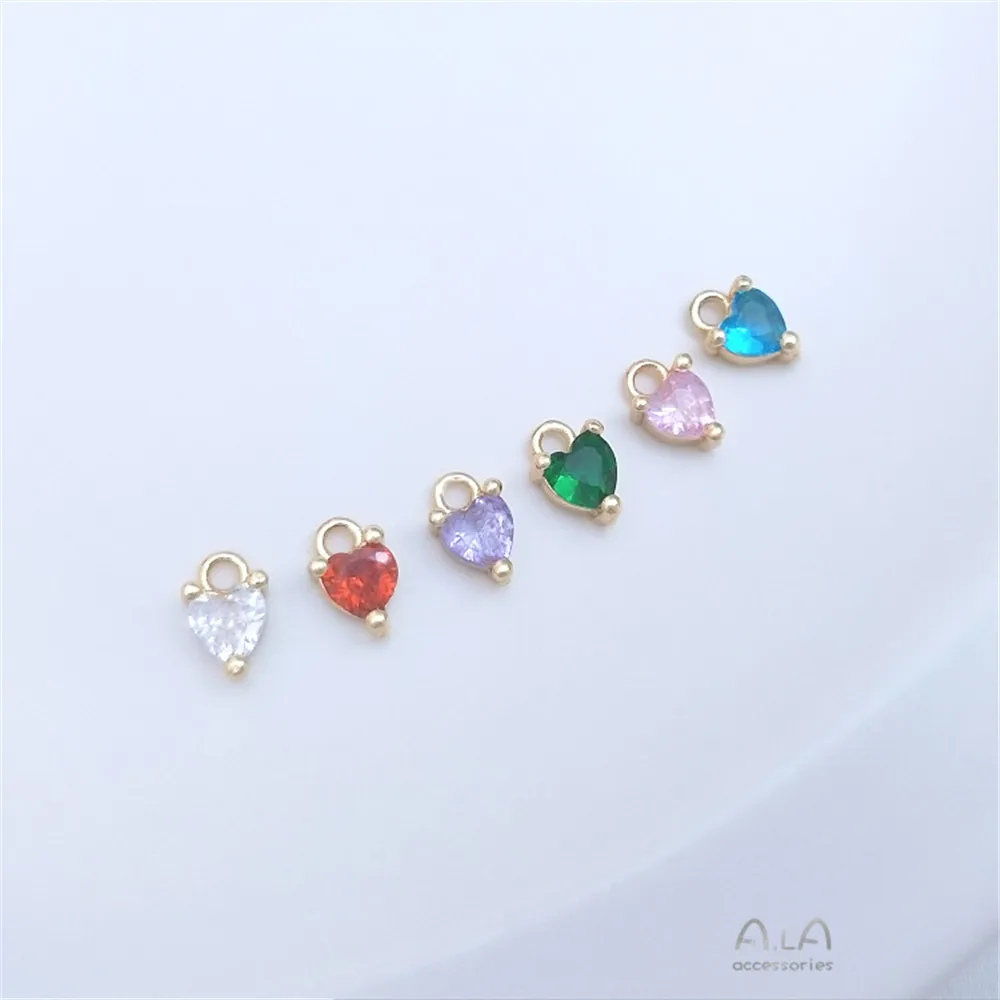 14K gold three-paw Mosaic peach heart heart color zirconium hanging ornaments diy bracelet earrings ornaments small pendant
14K gold three-paw Mosaic peach heart heart color zirconium hanging ornaments diy bracelet earrings ornaments small pendant