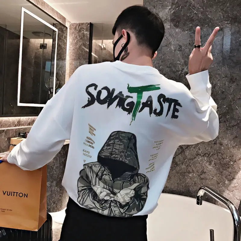 Fashion Printed O-Neck Letter T-Shirt Men's Clothing 2023 Spring New Loose Casual Pullovers Long Sleeve All-match Tee Shirt
Fashion Printed O-Neck Letter T-Shirt Men's Clothing 2023 Spring New Loose Casual Pullovers Long Sleeve All-match Tee Shirt