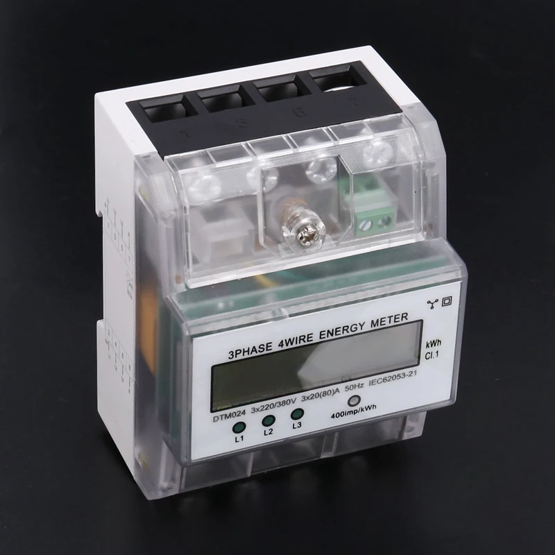 3 Phase 4 Wire Energy Meter 220/380V 20-80A Energy Consumption Kwh Meter Rail Installation Digital Electric Power Meter
3 Phase 4 Wire Energy Meter 220/380V 20-80A Energy Consumption Kwh Meter Rail Installation Digital Electric Power Meter