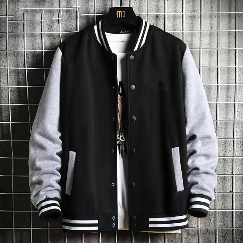 

Supzoom New Arrival Fashion Fleece Casual Baseball Uniform Cotton Spliced Regular Rib Sleeve Brand Clothing Bomber Jacket Men