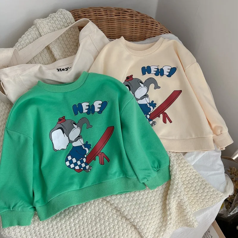 Boys Girls T-Shirts 2022 Spring Autumn Children's Cartoon Pullover Tops Korean Kids Sweatshirts Baby Toddler Fashion Clothes
Boys Girls T-Shirts 2022 Spring Autumn Children's Cartoon Pullover Tops Korean Kids Sweatshirts Baby Toddler Fashion Clothes