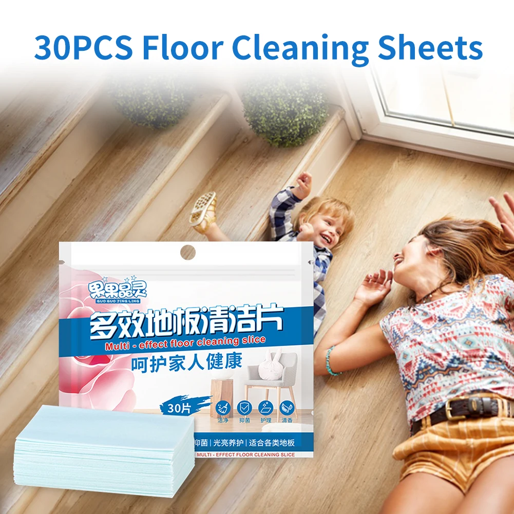 New 30PCS Floor Cleaning Sheets Multi-Effect Concentrated Soluble Tile Wood Floor Cleaning Slice Household Detergent Remove Dust
New 30PCS Floor Cleaning Sheets Multi-Effect Concentrated Soluble Tile Wood Floor Cleaning Slice Household Detergent Remove Dust