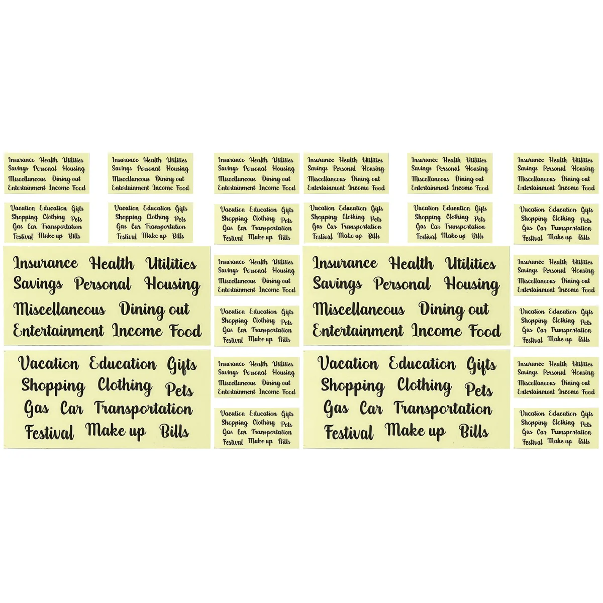 20 Sets of Portable Budget Stickers Multi-function Budget Labels Daily Use Label Stickers
20 Sets of Portable Budget Stickers Multi-function Budget Labels Daily Use Label Stickers