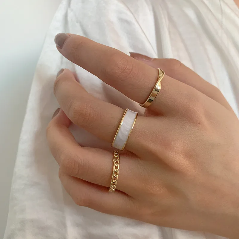 WUKALO Boho White Enamel Round Metal Ring Sets Geometric Twist Open Adjustable Rings for Women Wedding Jewelry Gifts
WUKALO Boho White Enamel Round Metal Ring Sets Geometric Twist Open Adjustable Rings for Women Wedding Jewelry Gifts