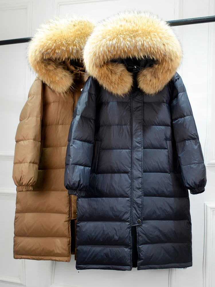 Janveny 2022 Winter Women's Down Jacket Real Raccoon Fur Hooded Duck Down Coat Waterproof Female Long Puffer Jackets Snow Parkas
Janveny 2022 Winter Women's Down Jacket Real Raccoon Fur Hooded Duck Down Coat Waterproof Female Long Puffer Jackets Snow Parkas