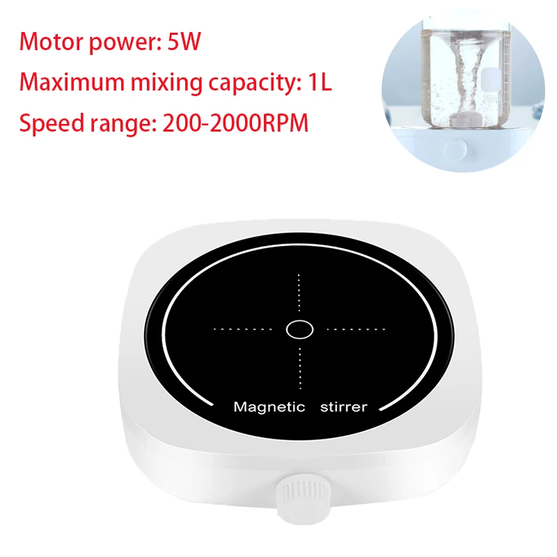 Mini Magnetic Stirrer Laboratory Liquid Mixer Portable 1L 2000RPM Lightweight Rechargeable Magnetic Stirrer Hot Plate
Mini Magnetic Stirrer Laboratory Liquid Mixer Portable 1L 2000RPM Lightweight Rechargeable Magnetic Stirrer Hot Plate