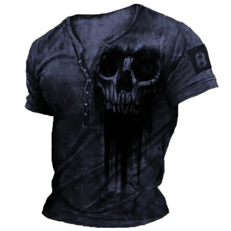 Men's T-Shirts Summer 3d Vintage Horror Skull Tops Hip Hop Streetwear O-neck Short Sleeve Oversized T Shirt Cotton Male Clothes
Men's T-Shirts Summer 3d Vintage Horror Skull Tops Hip Hop Streetwear O-neck Short Sleeve Oversized T Shirt Cotton Male Clothes