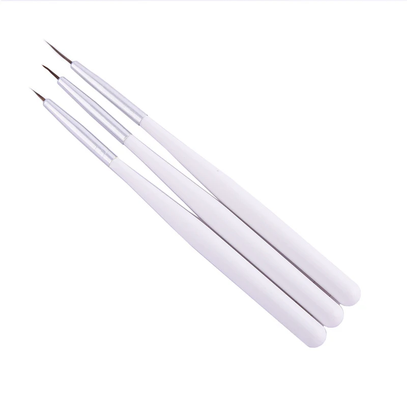 ELECOOL 3pcs/Set Nail Brushes Acrylic French Stripe Nail Art Line Pen 3D Tips Manicure Slim Line Drawing UV Gel Painting Tools
ELECOOL 3pcs/Set Nail Brushes Acrylic French Stripe Nail Art Line Pen 3D Tips Manicure Slim Line Drawing UV Gel Painting Tools