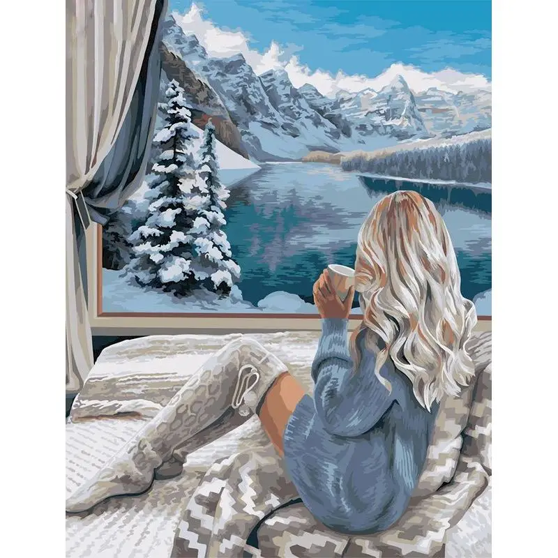 RUOPOTY Frame 40x50cm DIY Painting By Numbers Figure With Frame Picture Handpainted Oil Painting Acrylic Paint On Canvas
RUOPOTY Frame 40x50cm DIY Painting By Numbers Figure With Frame Picture Handpainted Oil Painting Acrylic Paint On Canvas