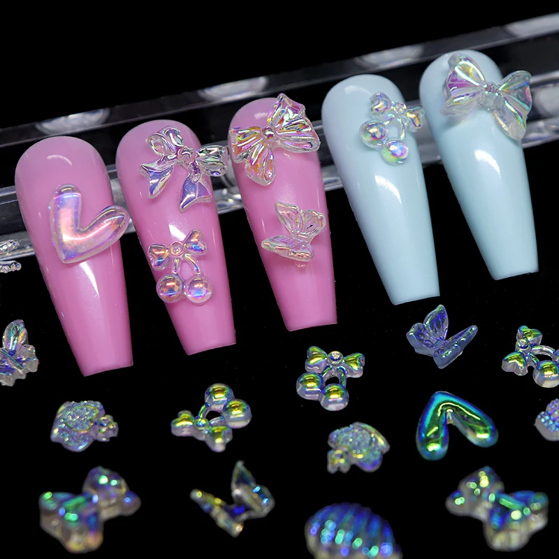 Aurora Flower Nail Art Decorations Love Heart Butterfly Bear Resin Charms For Nail Design Valentines Manicure Accessories Ongles
Aurora Flower Nail Art Decorations Love Heart Butterfly Bear Resin Charms For Nail Design Valentines Manicure Accessories Ongles